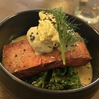 Salmon bowl  at Meet Vegano in Malaga