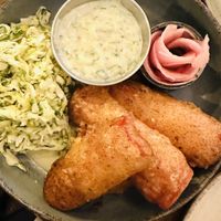 Beer Battered Palm “Lobster” Roll  at Meet Vegano in Malaga