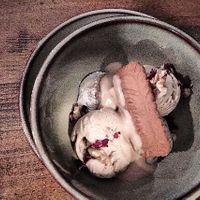 Affogato dessert at Meet Vegano in Malaga