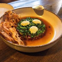 Tartar de sandía  at Meet Vegano in Malaga