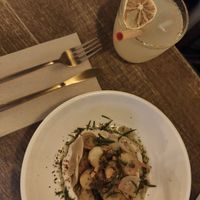 Olivas empanadas (delicioso!) at Meet Vegano in Malaga