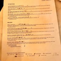 Menu choices  at Meet Vegano in Malaga