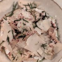 Fried olives with tofu ricotta at Meet Vegano in Malaga