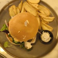 The holy burger at Meet Vegano in Malaga