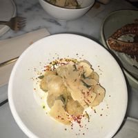 Deep friend olives   at Meet Vegano in Malaga