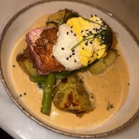 Salmon   at Meet Vegano in Malaga