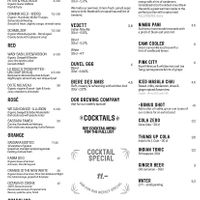 Menu  at Mission Masala in Antwerpen