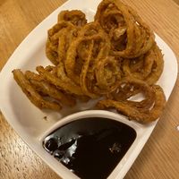 Some of the best Onion Bhajis ever!!  at Spice of India in Daylesford