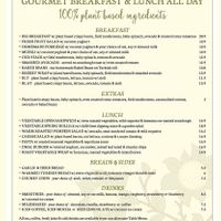 Snapshot of menu at time of posting  at Not Bread Alone in Crows Nest