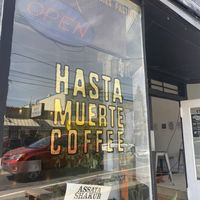 Storefront  at Hasta Muerte Coffee in Oakland