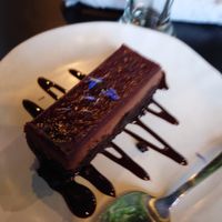vegan chocolate cake at Rice Bar & Food in Ohakune