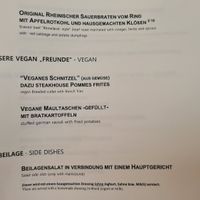 Vegan options at Weinhaus Drosselhof in Ruedesheim Am Rhein