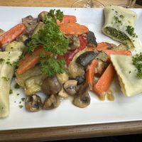  Vegan German ravioli   at Weinhaus Drosselhof in Ruedesheim Am Rhein