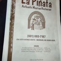 Nice restaurant at La Pinata in Meridian