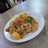 Pad Thai from the separate vegan menu at Lemongrass Thai Street Food in Sheffield