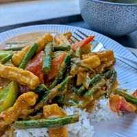 Penang curry at Lemongrass Thai Street Food in Sheffield