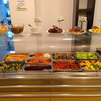The salad buffet at Salsa Verde in Evora