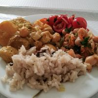 Tasty tofu curry at Salsa Verde in Evora