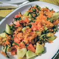Tabouleh at Tetería Almedina Baraka in Almeria