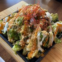Brussel sprouts  at Tane Vegan Izakaya in Berkeley
