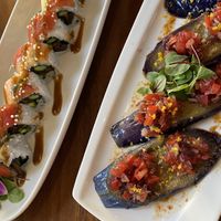 Kailua roll & eggplant tataki   at Tane Vegan Izakaya in Berkeley