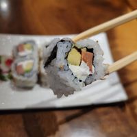 Philadelphia roll delish! at Tane Vegan Izakaya in Berkeley