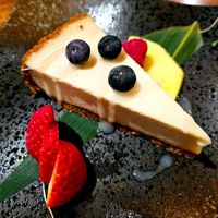 Yuzu cheesecakep #Veganuary at Tane Vegan Izakaya in Berkeley