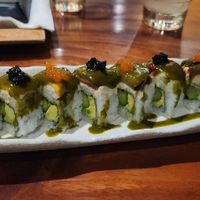 Waimanalo

Avocado, grilled asparagus, eggplant, tomato, shiitake, shredded tofu, pickled mango, marinated bell pepper, seaweed pearls, basil yuzu

$17

Gluten free at Tane Vegan Izakaya in Berkeley