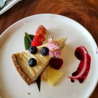 Vegan cheesecake at Tane Vegan Izakaya in Berkeley
