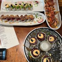 (clockwise from top): Sunset, The Wegde, Barbers, Leahi at Tane Vegan Izakaya in Berkeley