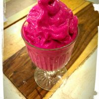 Raw ice cream (sorbet) at Alchemy in Ubud