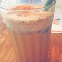 vegan iced mocha at Alchemy in Ubud
