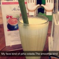piña colada smoothie-so good at Alchemy in Ubud