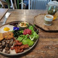 Vegan Champion Breakfast (even the egg is vegan) at Alchemy in Ubud