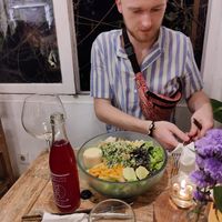 Big salad bowl from the bar at Alchemy in Ubud