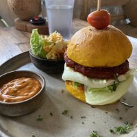 Burger  at Alchemy in Ubud
