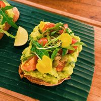 Avocado toast  at Alchemy in Ubud