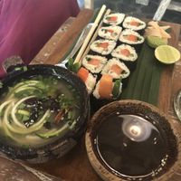 Papaya nori rolls! at Alchemy in Ubud