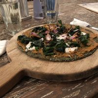 Raw pizza! at Alchemy in Ubud