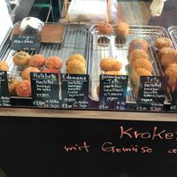 Miyukitchen kroketten - 5 types are vegan! at Plagwitz Samstags Markt in Leipzig