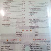 Veg options at Persis Indian Grill in Cookeville