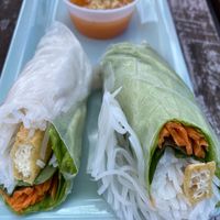 Garden rolls with tofu.  at TRY THAI in Front Royal