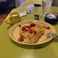 Vegan Banana Bliss Pancakes  at Snooze in La Jolla