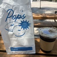   at Pop's Bagels in Culver City