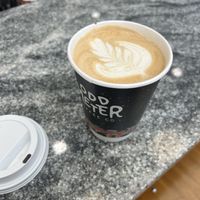 Cute latte art  at Odd Meter Coffee Co. in Salem