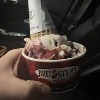 White chocolate raspberry  at Bruster's Real Ice Cream in Aptos