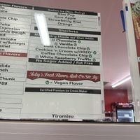 6 vegan flavors!   at Bruster's Real Ice Cream in Aptos