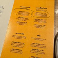 Dishes marked are vegan (possible)  at Kao Thai and Peruvian Cuisine in Arequipa