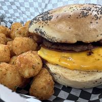 Simple Sammy with tots  at Midtown Vegan Deli & Market in Tucson