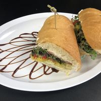 veggie cream cheese sandwich  at Midtown Vegan Deli & Market in Tucson